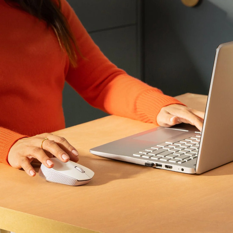Logitech M171 Wireless Optical Mouse - White - فأرة